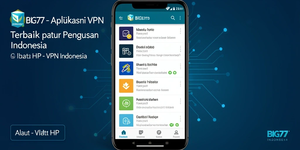 Tampilan antarmuka intuitif aplikasi BIG77 yang user-friendly.