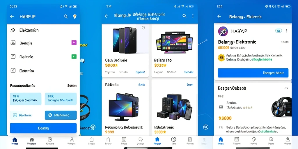 Tampilan aplikasi HARAPJP dengan interface pengguna yang modern dan intuitif.