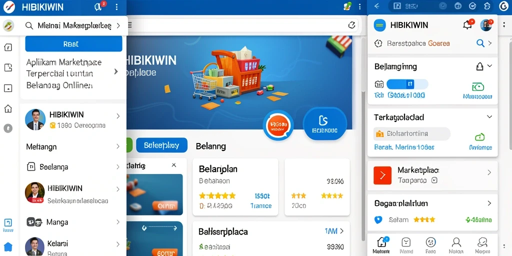 Tampilan antarmuka HIBIKIWIN yang menarik dan fungsional.