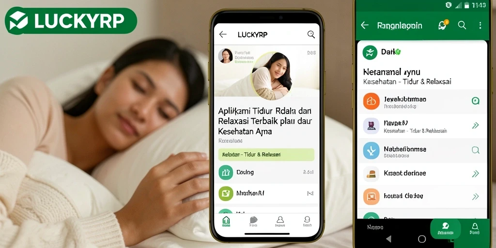 Tampilan antarmuka LUCKYRP yang menenangkan dan fungsional untuk pengguna.