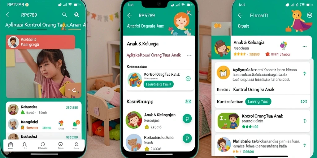 Tampilan antarmuka aplikasi Kontrol Orang Tua RP6789 yang intuitif dan informatif.