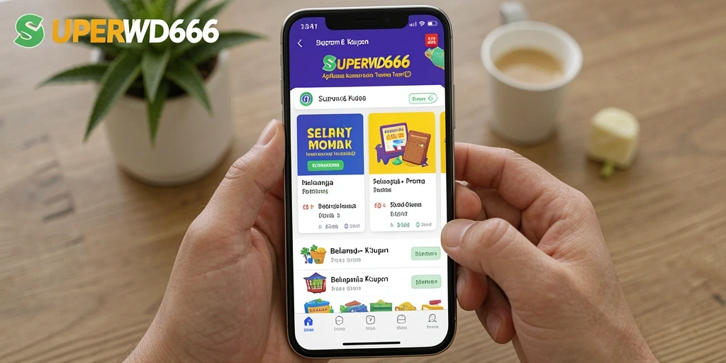 Tampilan antarmuka SUPERWD666 yang sederhana dan menarik.