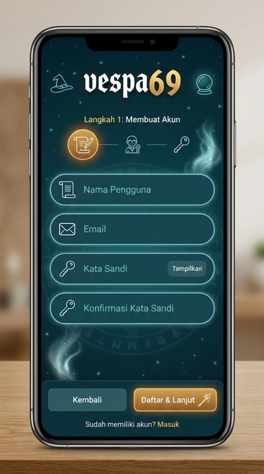 Panduan Registrasi Akun vespa69 Untuk Pengguna Android