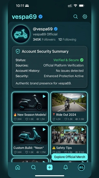 Halaman Resmi Vespa69 untuk Pengguna Android